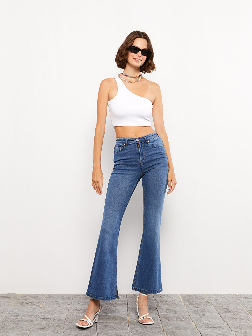 LCW Jeans جینزی مەریخ فڵێر بۆ ژنان -W2BY23Z8-507