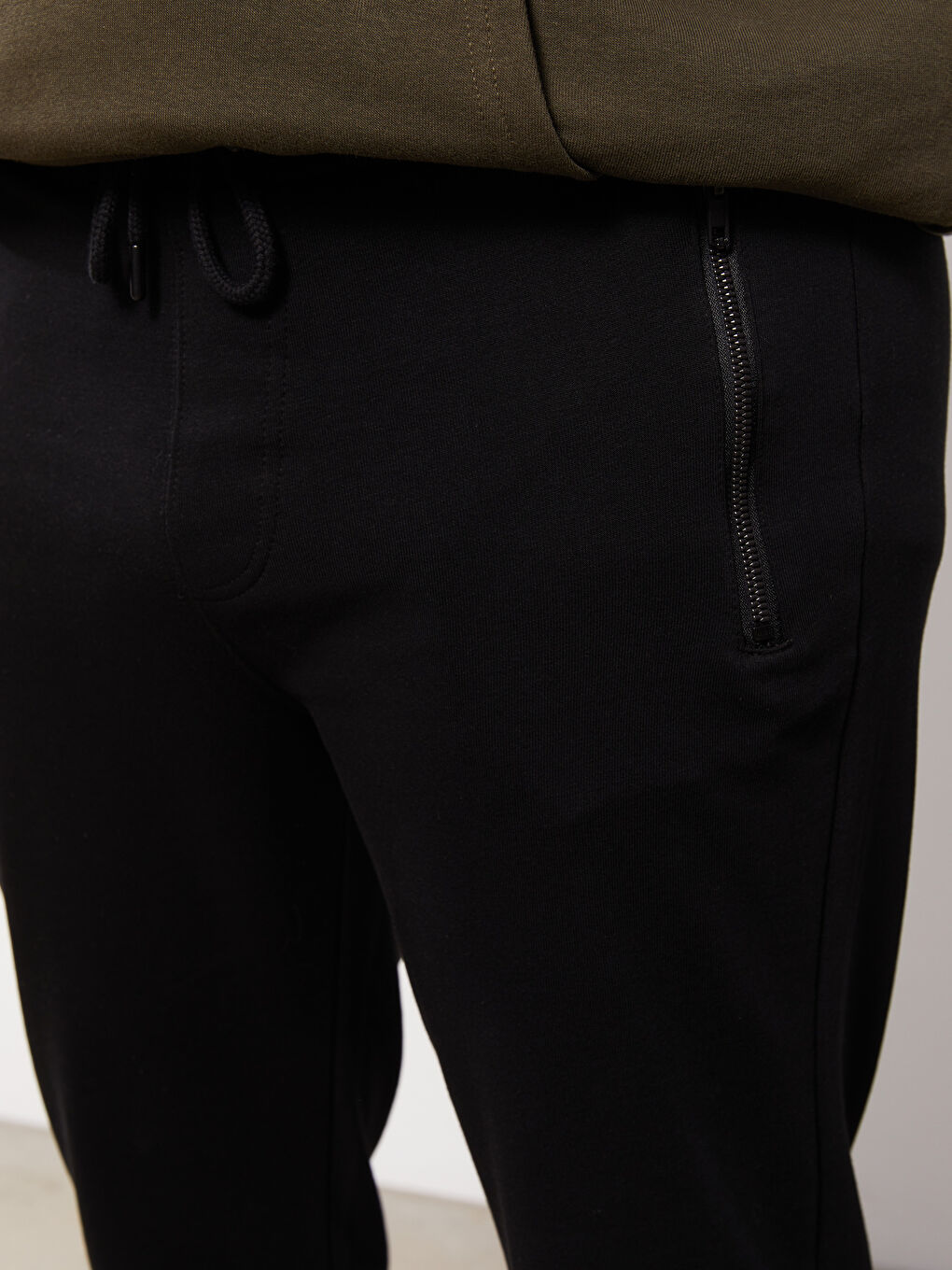 Siyah Slim Fit Büyük Beden Erkek Jogger Eşofman Altı-4