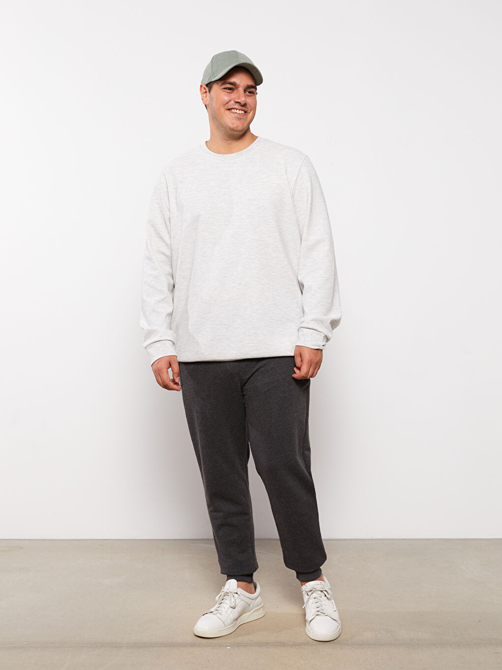 Slim Fit Büyük Beden Erkek Jogger Eşofman Altı-3