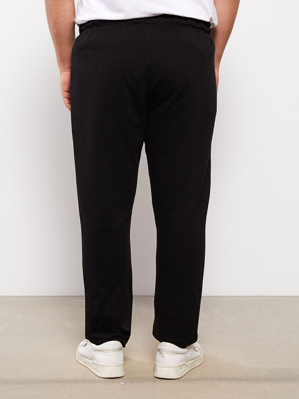 Siyah Slim Fit Büyük Beden Erkek Eşofman Altı-5