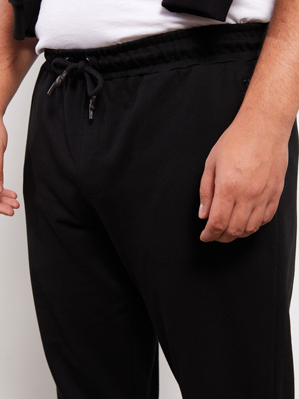 Siyah Slim Fit Büyük Beden Erkek Eşofman Altı-6