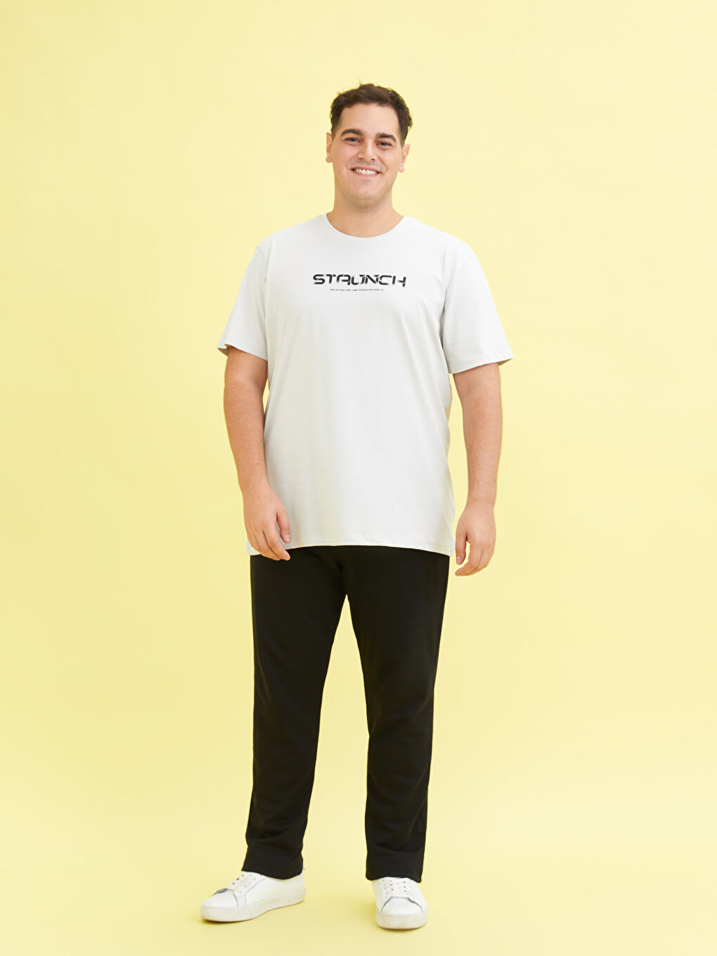 Siyah Slim Fit Büyük Beden Erkek Eşofman Altı