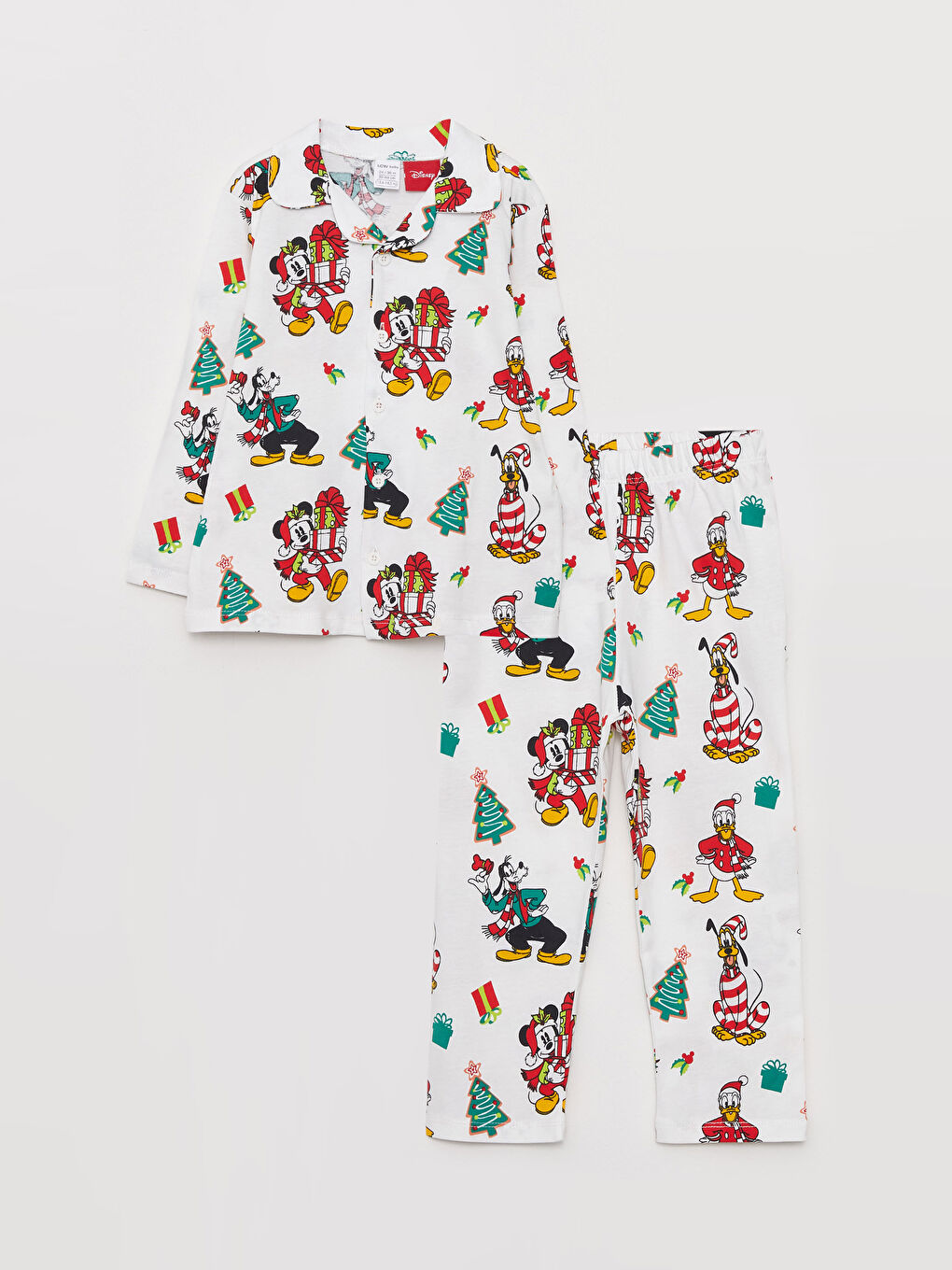 LCW baby Polo Neck Long Sleeve Disney Printed Baby Boy Pajama Set -W2BY62Z1-LRB