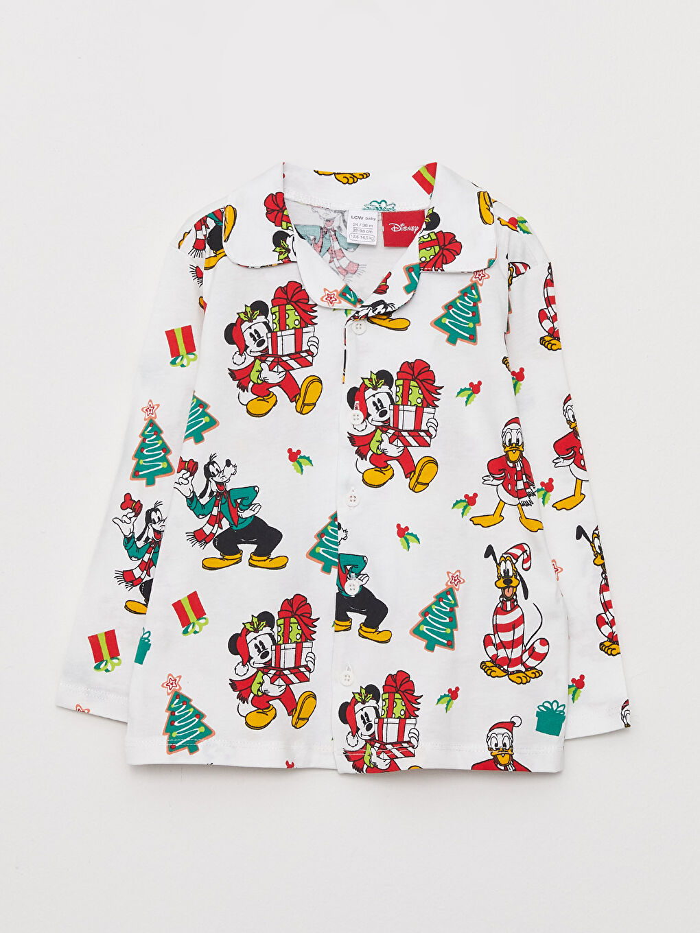 LCW baby Polo Neck Long Sleeve Disney Printed Baby Boy Pajama Set -W2BY62Z1-LRB