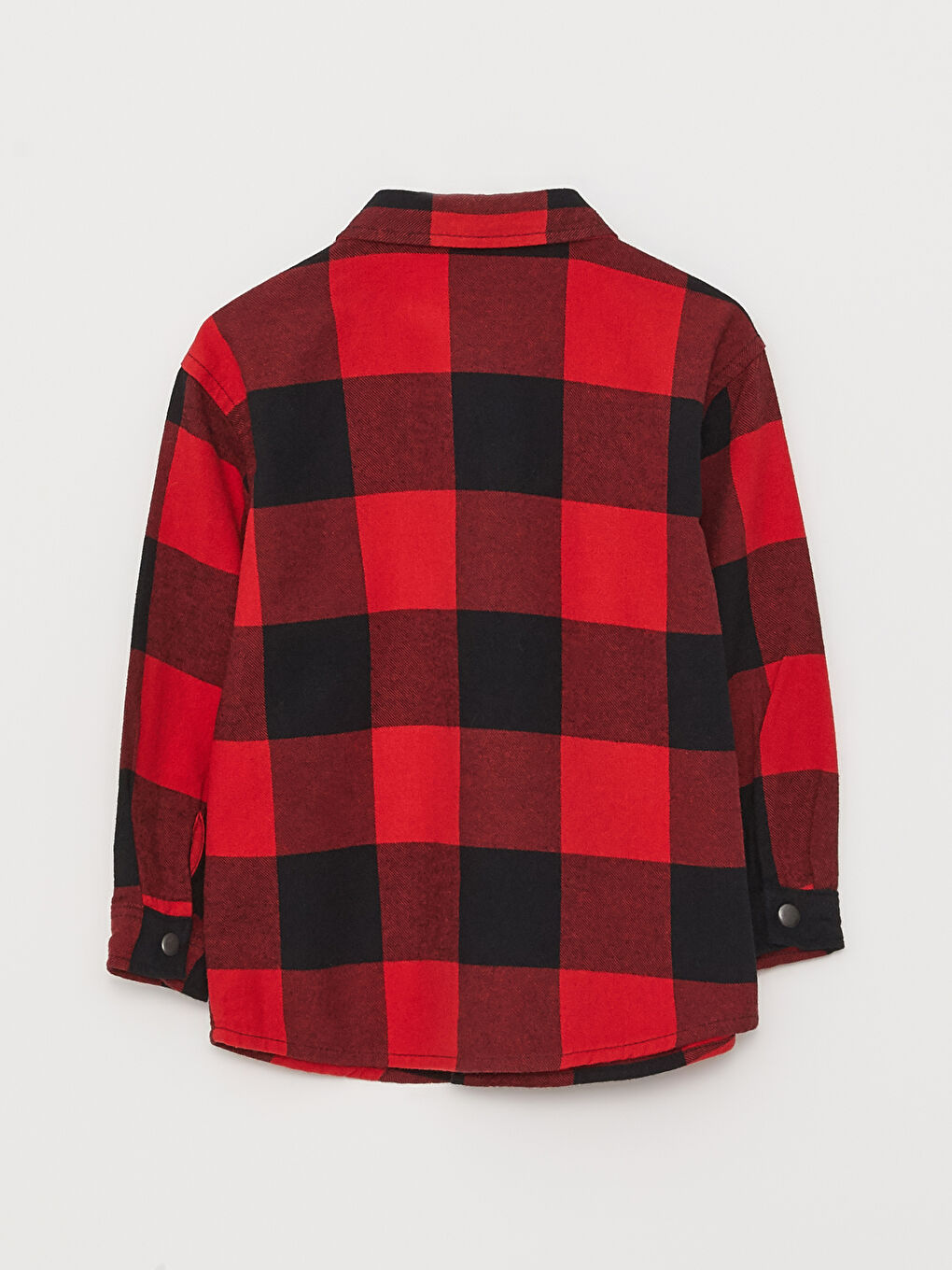 قميص أولاد رضع كم طويل بنقشة كاروهات-1