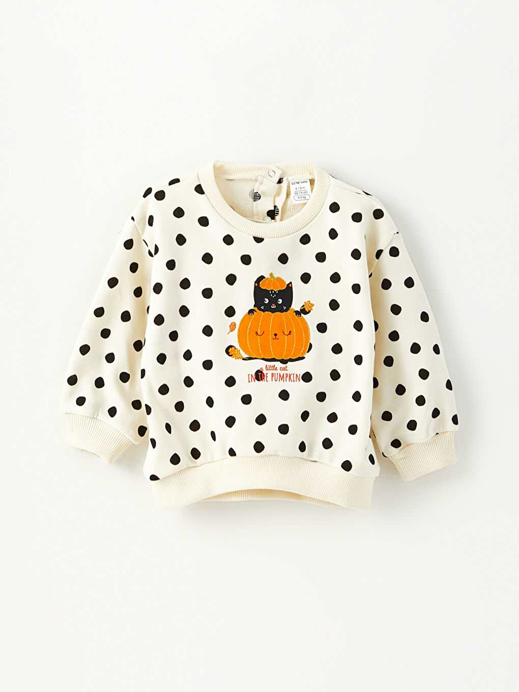 LCW baby Rundhalsausschnitt Langarm Bedrucktes Baby Mädchen Sweatshirt und Strumpfhosen 2er-Pack Set -W2BY68Z1-LQB