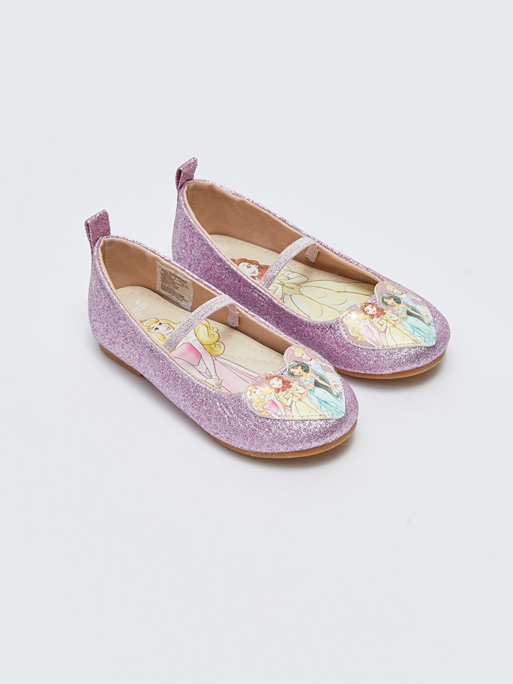 Lila Princess Lisanslı Simli Kız Çocuk Babet