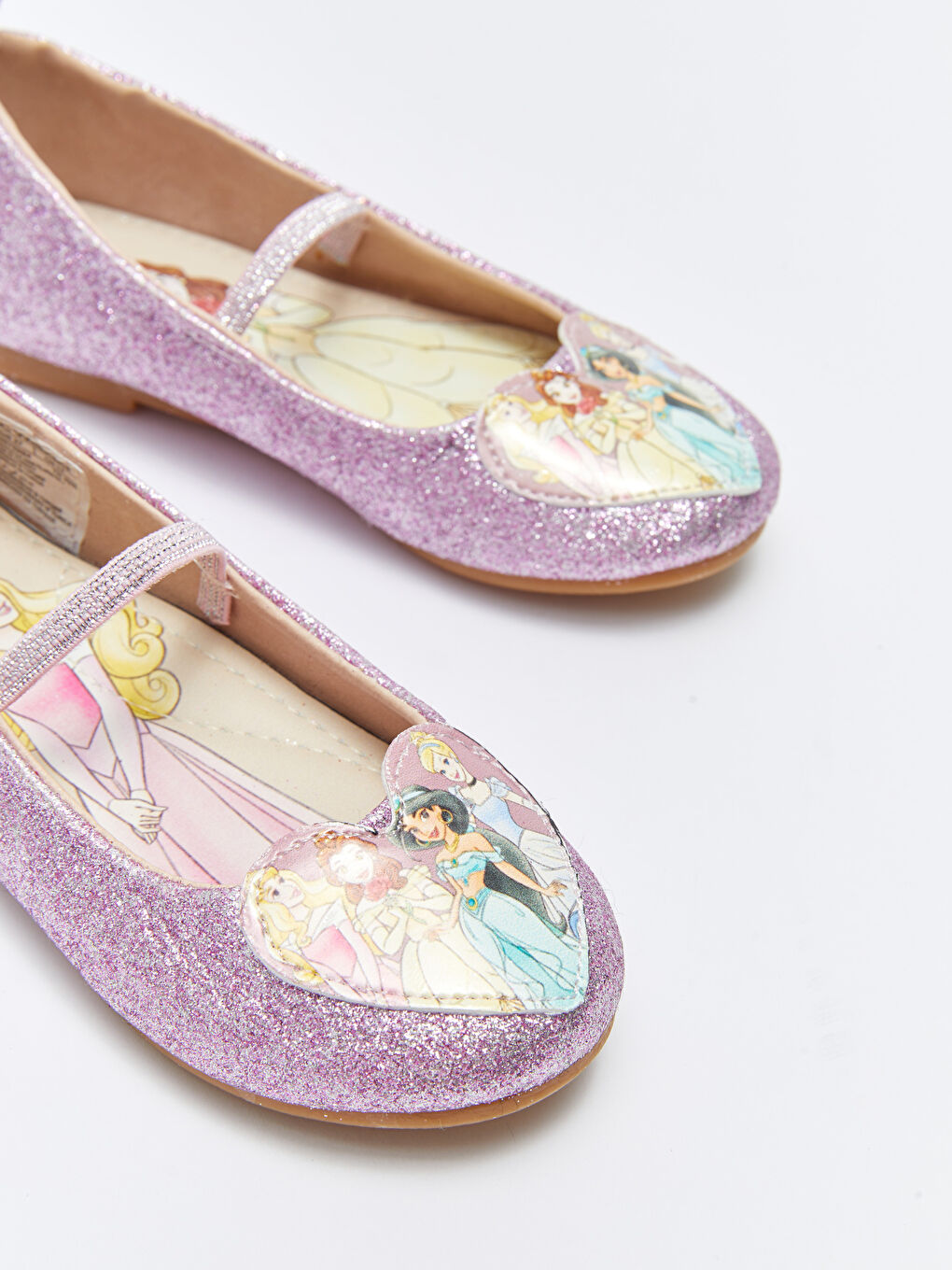 Lila Princess Lisanslı Simli Kız Çocuk Babet-2