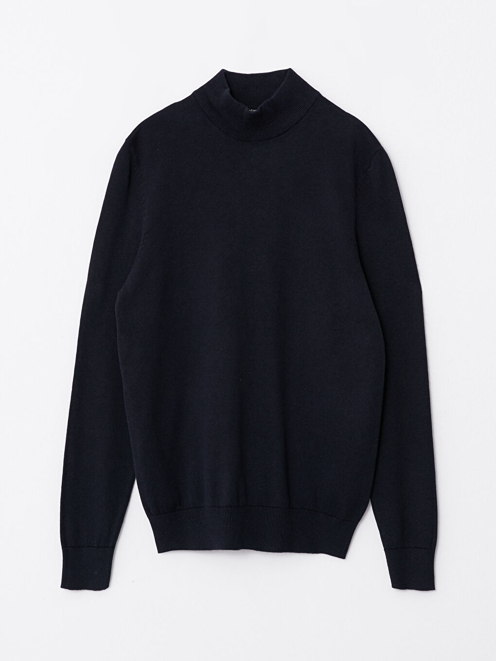 Pulover Tricotat pentru Bărbați cu Mânecă Lungă și Guler Înalt-5