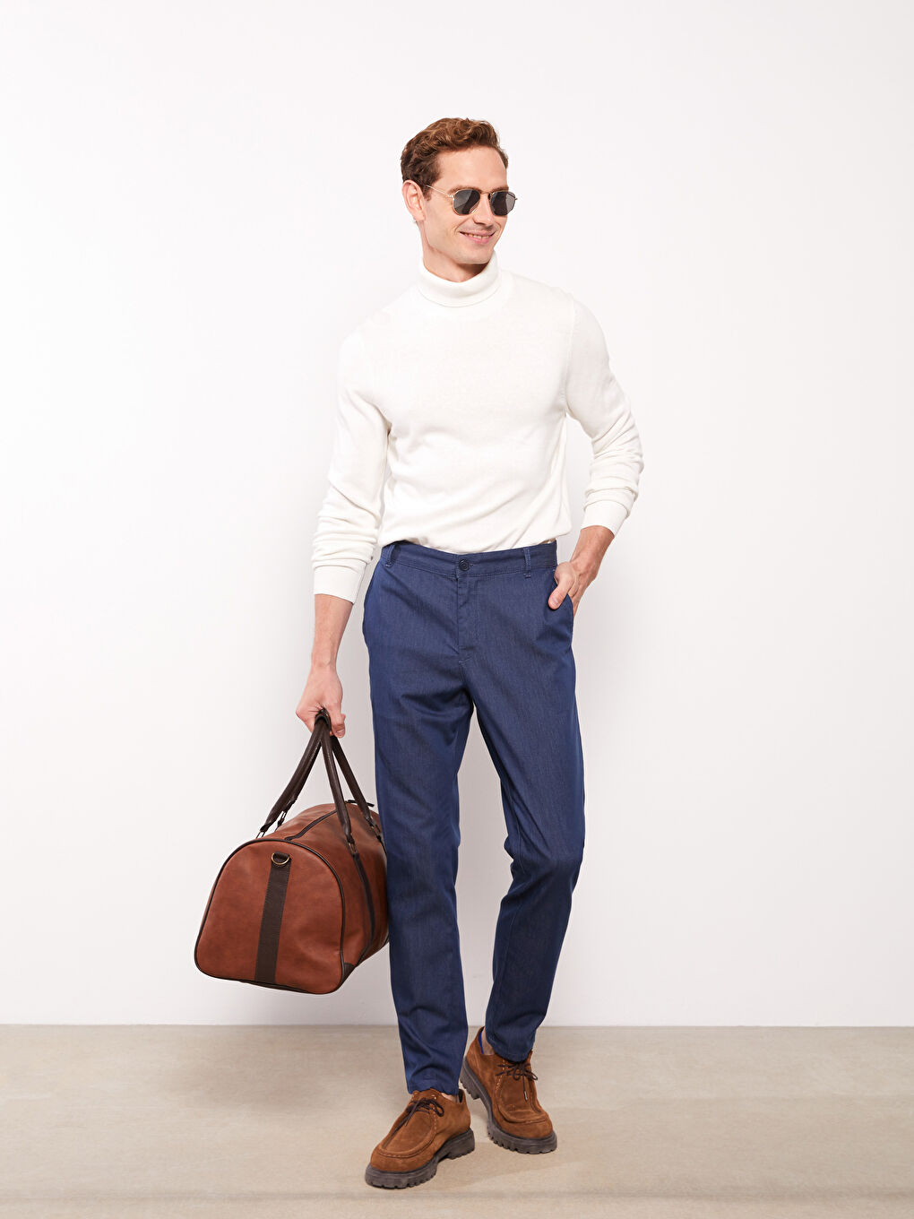 LCWAIKIKI Basic Turtleneck Long Sleeve Men's Knitwear Sweater -W2BY83Z8-R9J