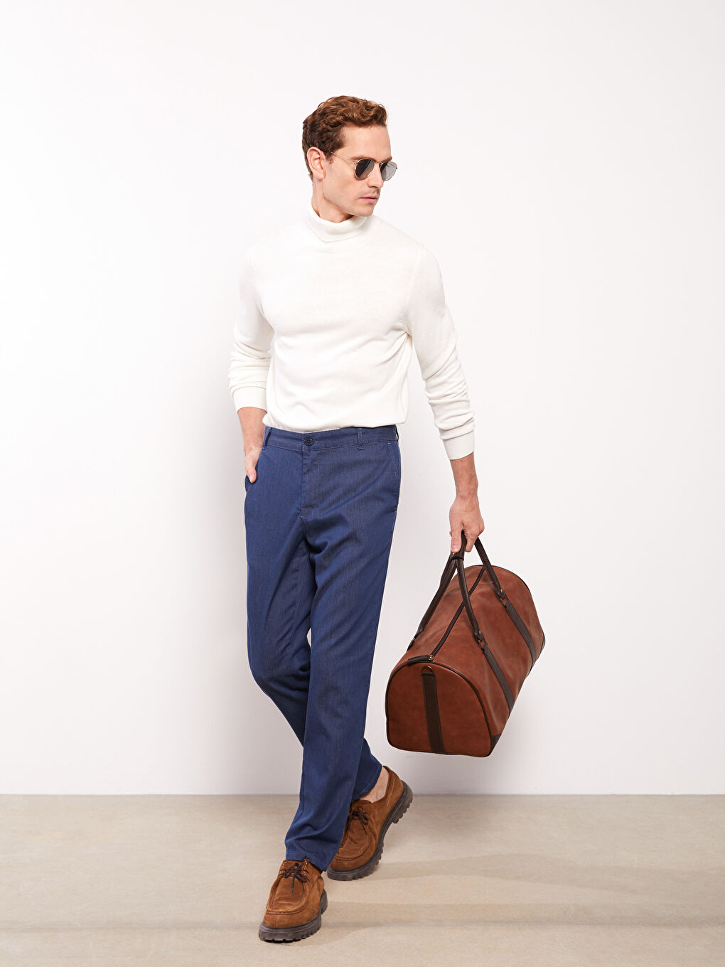 LCWAIKIKI Basic Turtleneck Long Sleeve Men's Knitwear Sweater -W2BY83Z8-R9J