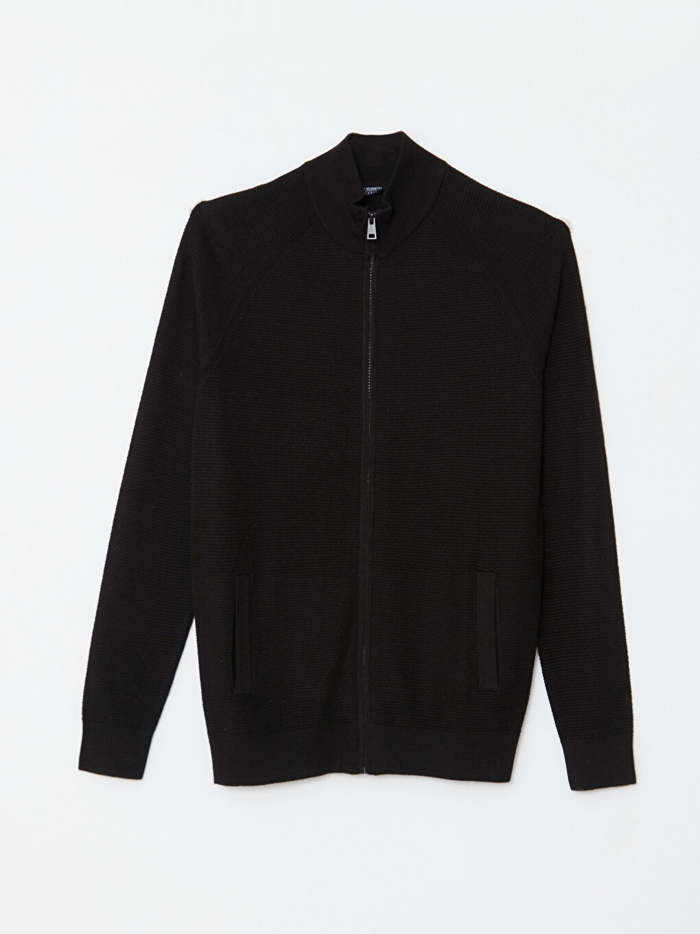 Cardigan en Tricot à Col Cheminée pour Hommes Coupe Régulière-5