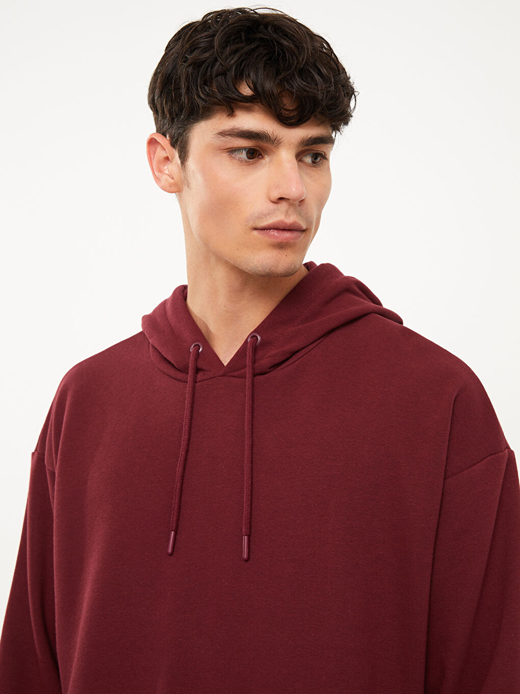 Худи с длинным рукавом большого размера для мужчин