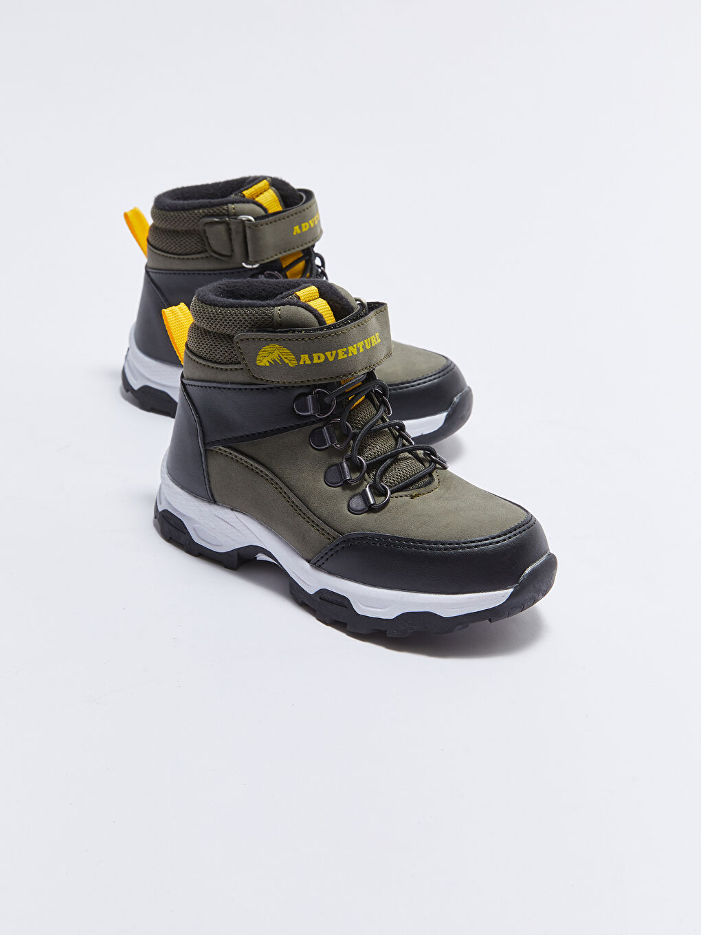 Haki Baskılı Cırt Cırtlı Erkek Çocuk Bot-1