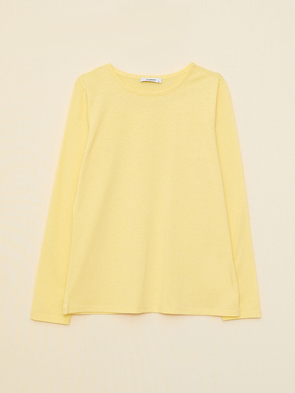 LCW ECO Crew Neck Plain Long Sleeve Women's T-Shirt -W2CA00Z8-KTM