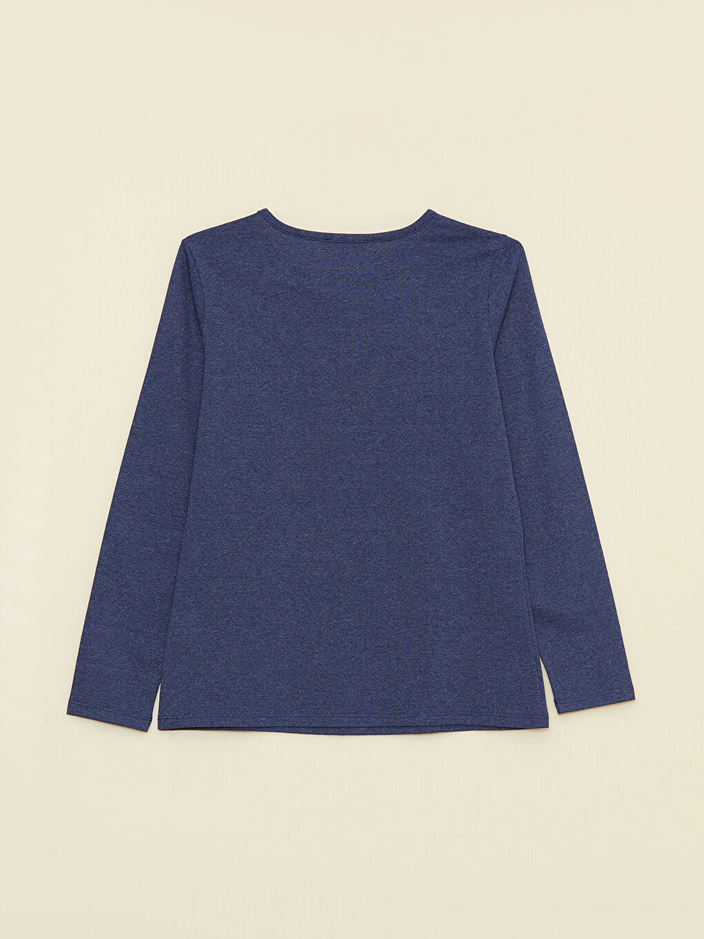 تيشيرت كم طويل سادة بياقة دائرية للسيدات-6