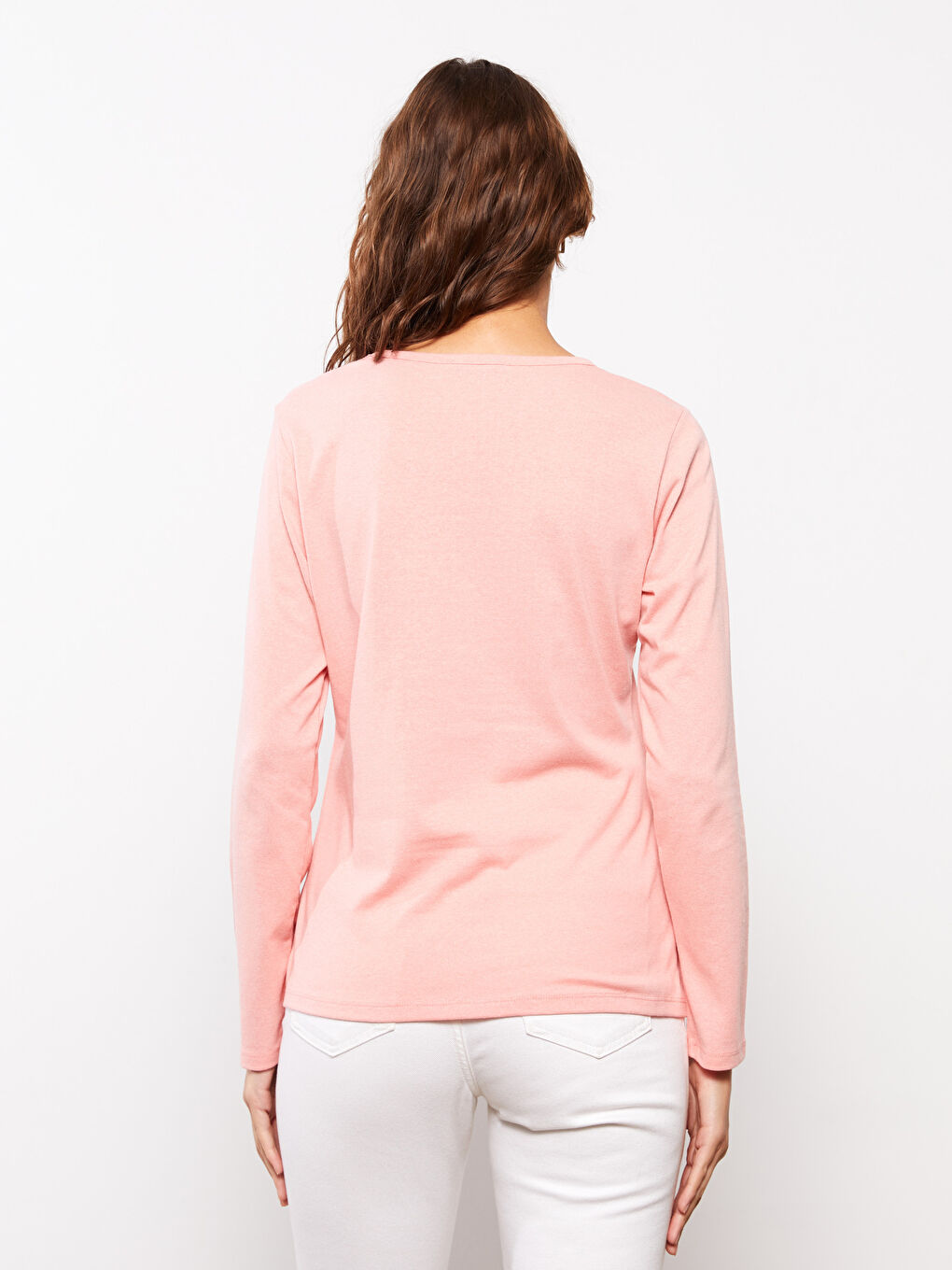 LCW ECO Crew Neck Plain Long Sleeve Women's T-Shirt -W2CA00Z8-RZP