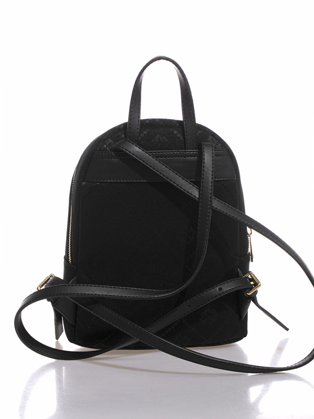 Siyah Fossil Desenli Kadın Sırt Çantası-2