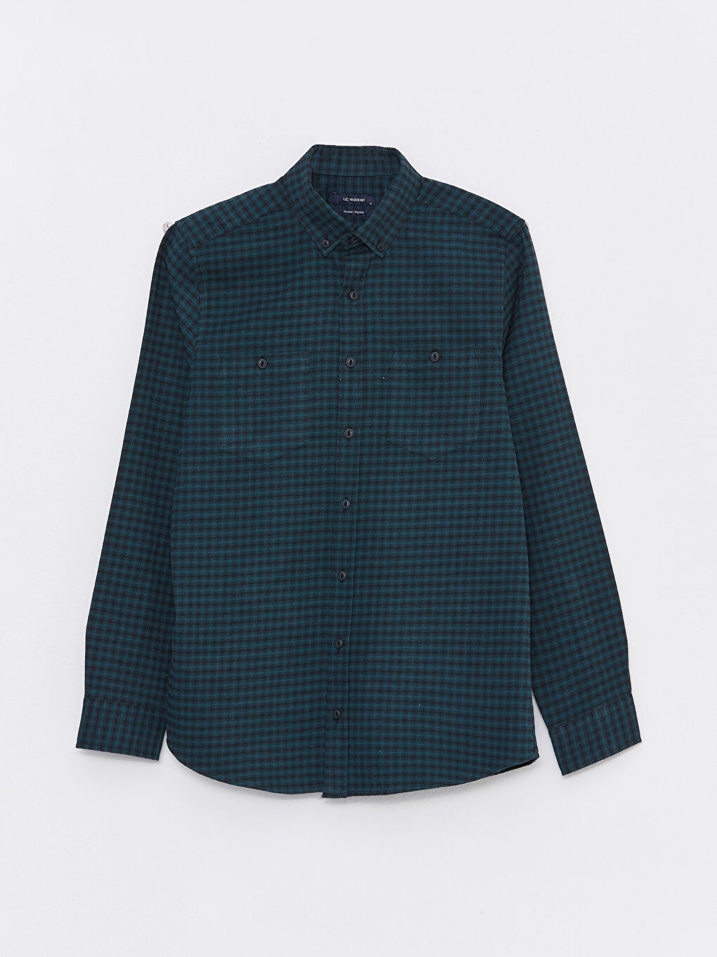 LCWAIKIKI Classic Regular Fit Uzun Kollu Ekose Gabardin Erkek Gömlek -W2CA44Z8-LM7