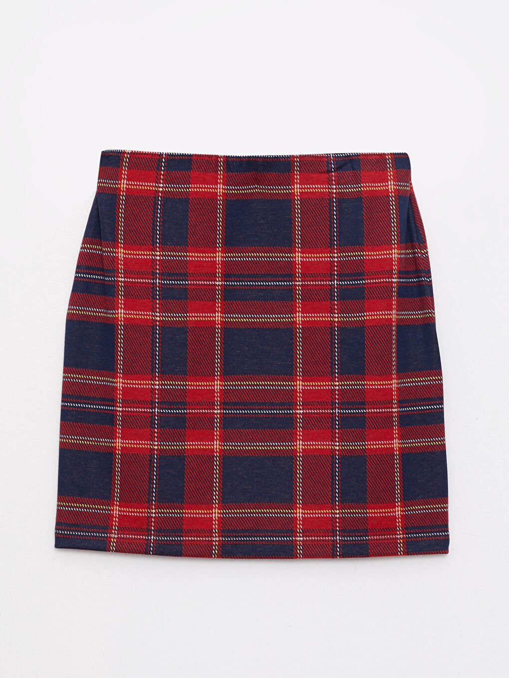 Dar Fit Ekose Kadın Etek-5