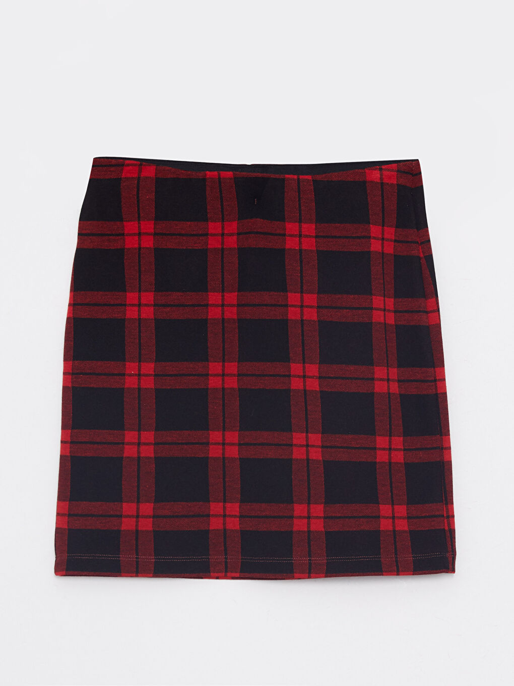 LCW ECO Slim Fit Plaid Women's Skirt -W2CA52Z8-LPB