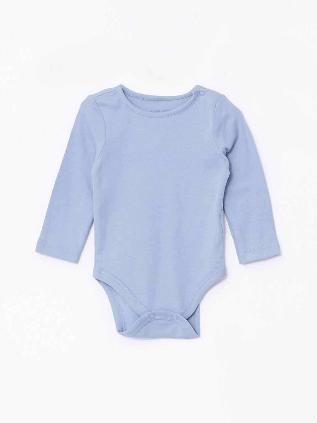 Mavi Bisiklet Yaka Uzun Kollu Basic Erkek Bebek Çıtçıtlı Body 5'li-2