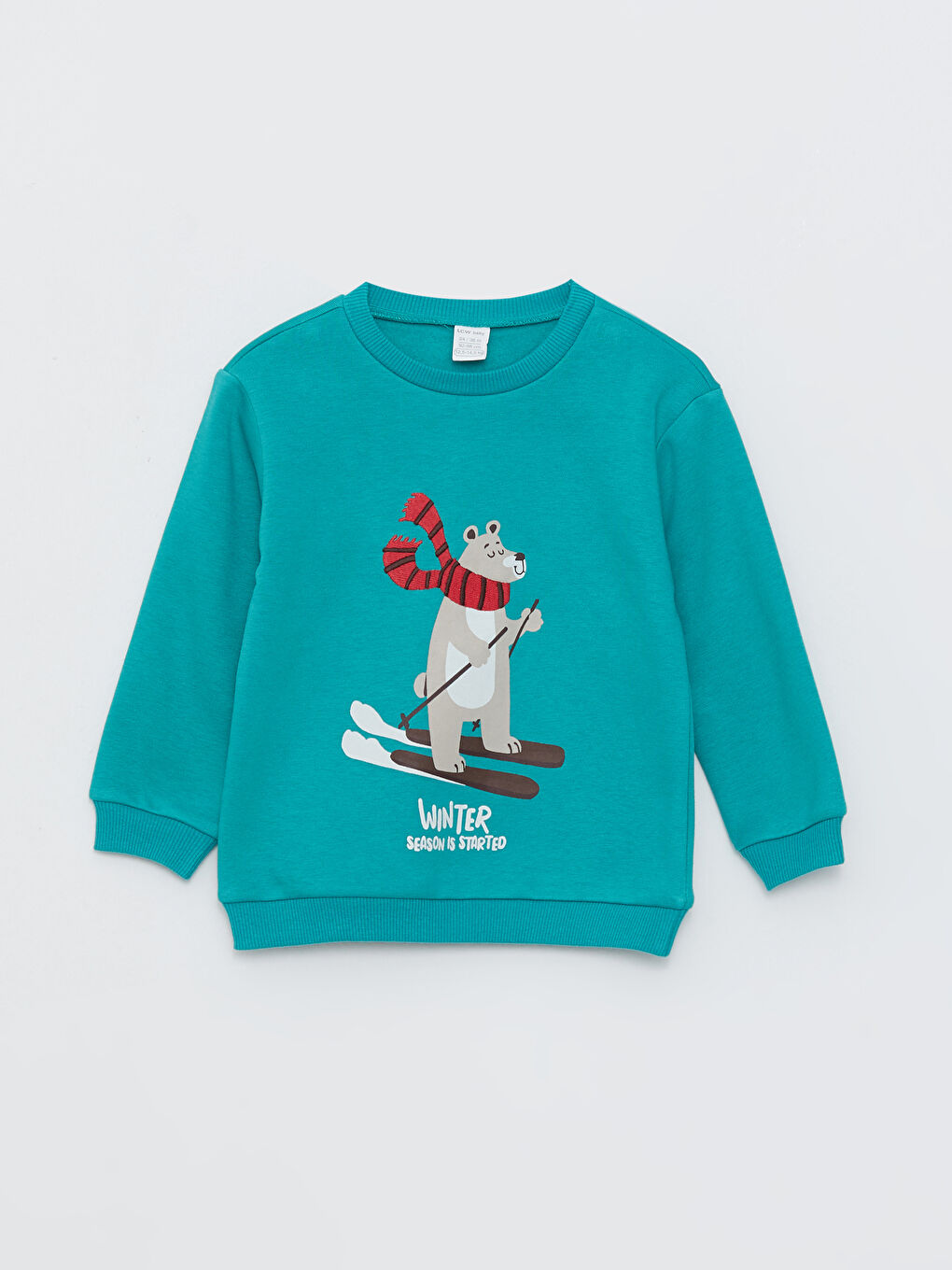 Crew Neck Long Sleeve Printed Baby Boys' Sweatshirt and Sweatpants 2 Pack Set-5