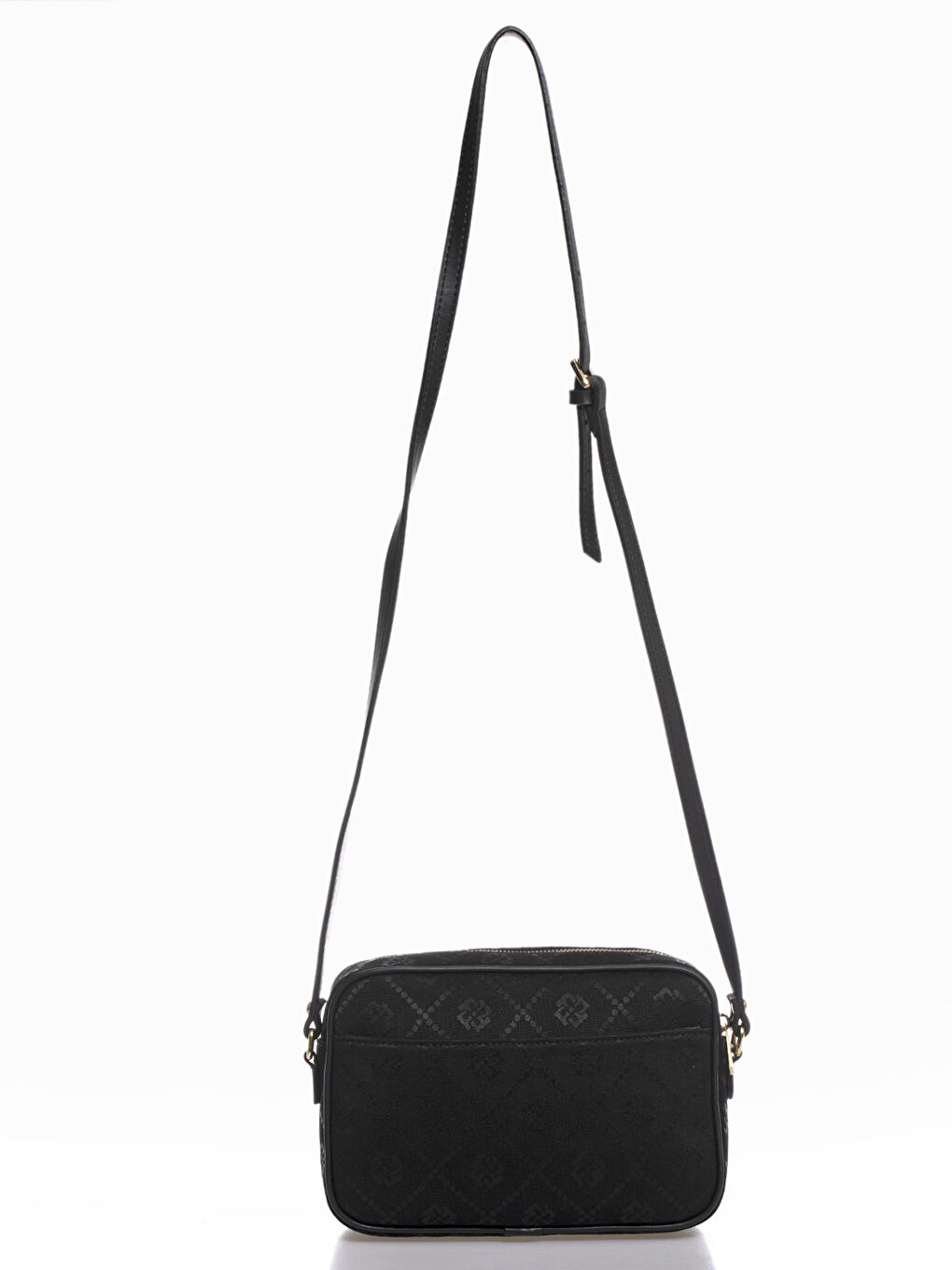 Siyah Fossil Desenli Kadın Çapraz Çanta-5