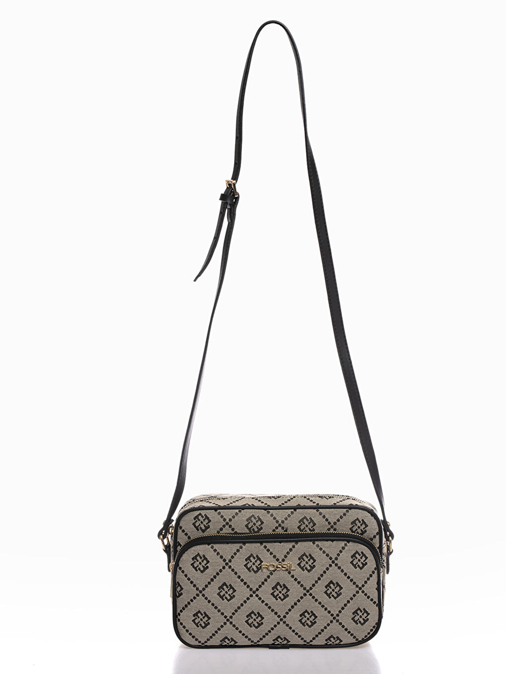 Bej Fossil Desenli Kadın Çapraz Çanta-3