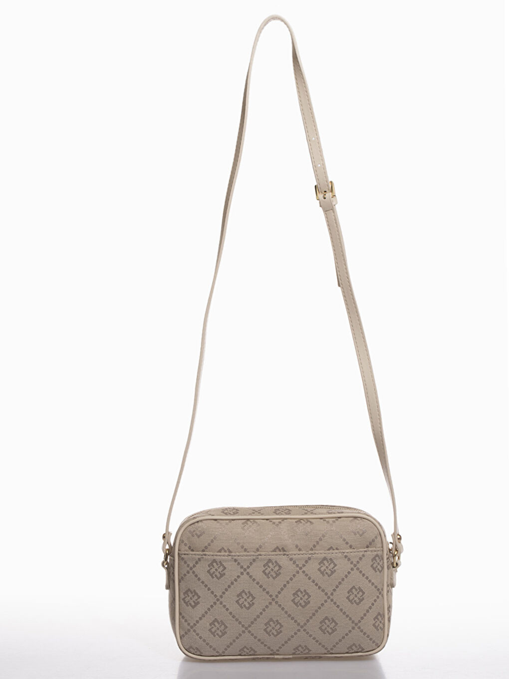 Bej Fossil Desenli Kadın Çapraz Çanta-5