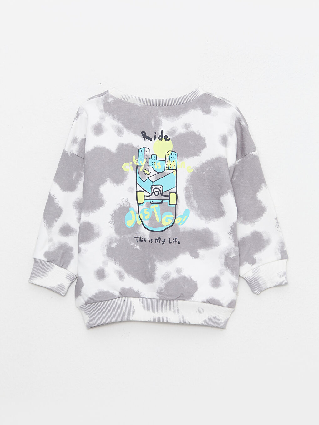 Hooded Long Sleeve Printed Baby Boy Sweatshirt-1