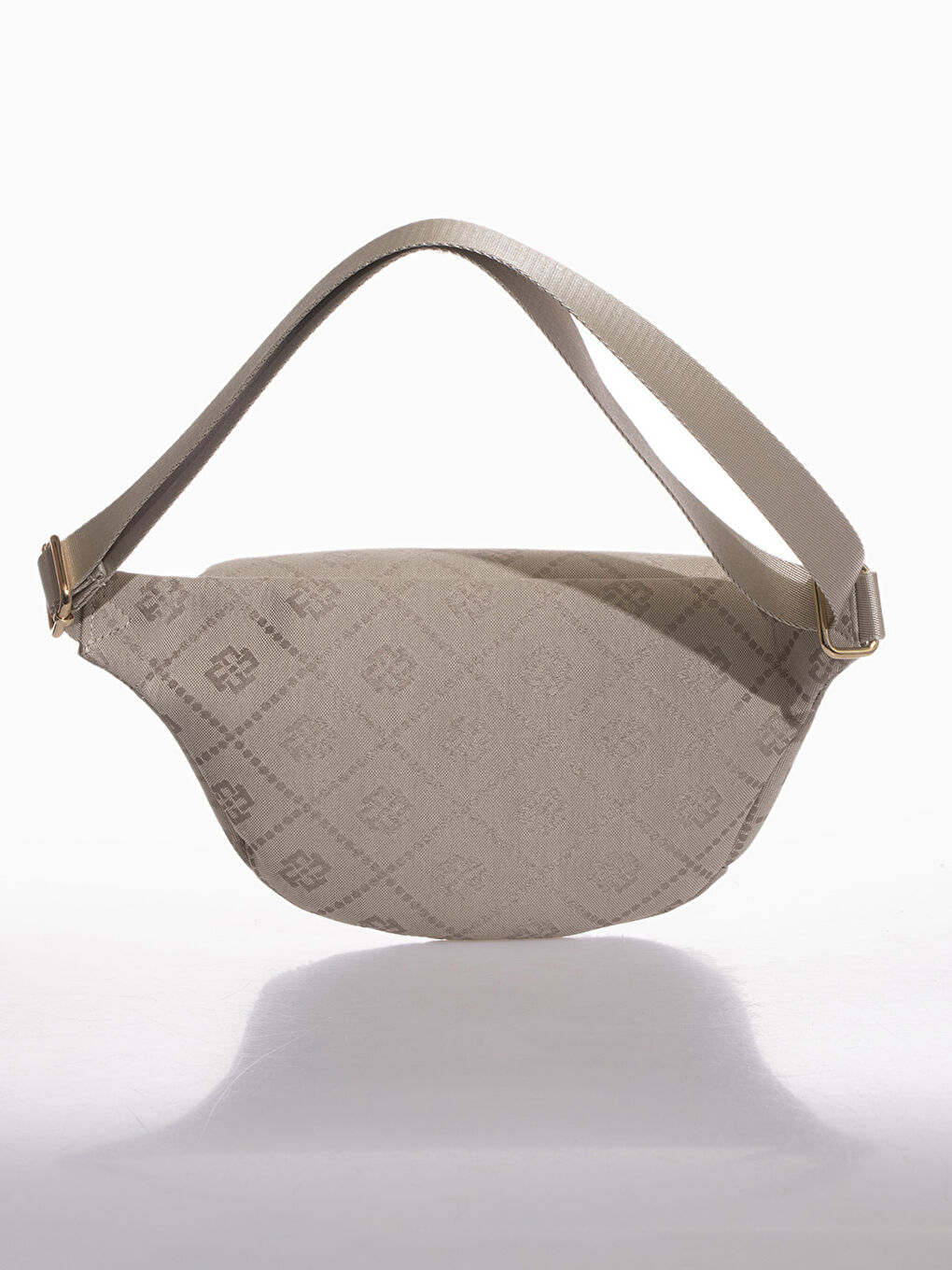 Bej Fossil Desenli Kadın Bel Çantası-5