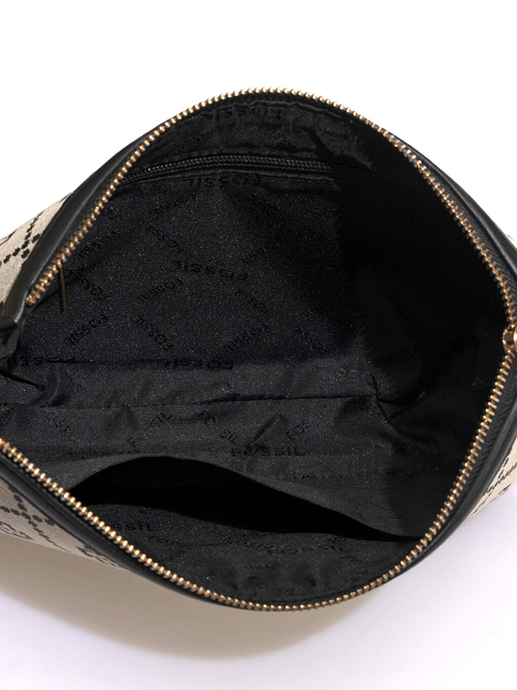 Bej Fossil Desenli Kadın Omuz Çantası-6