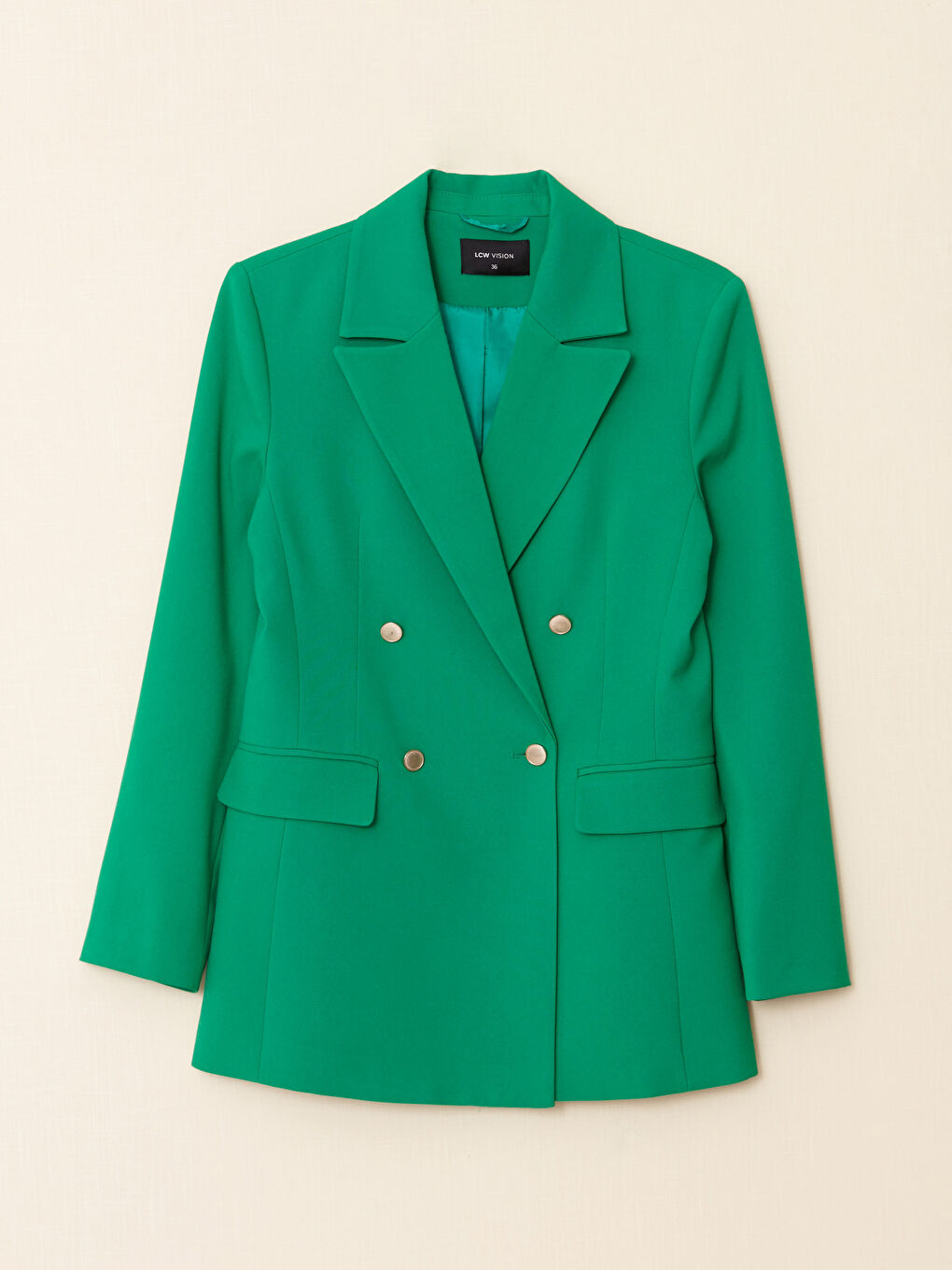 Plain Long Sleeve Women's Blazer Jacket-9