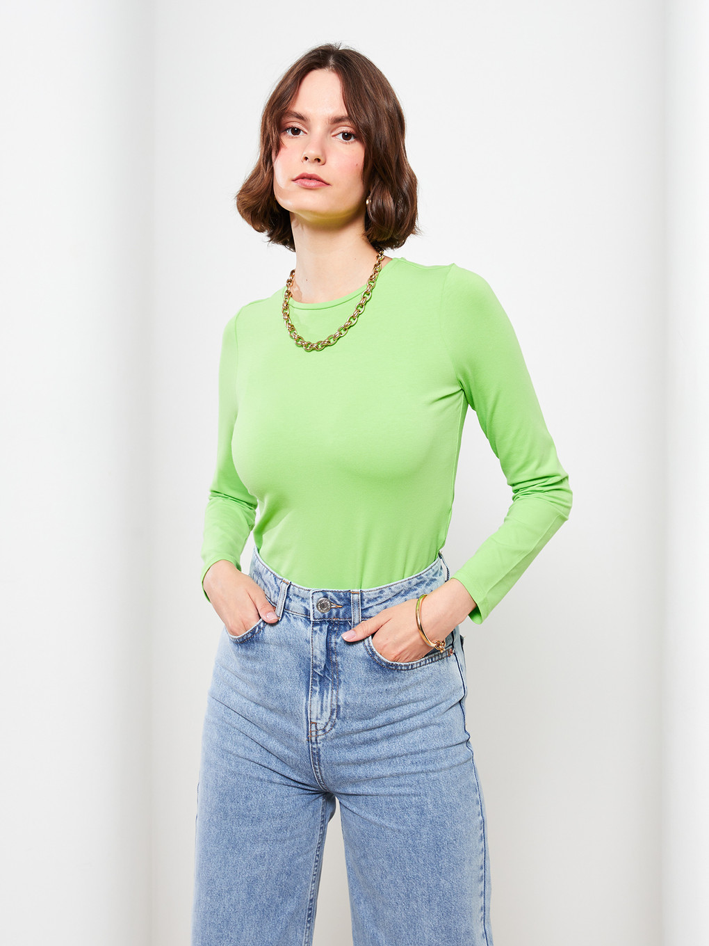 Crew Neck Women's Body-1