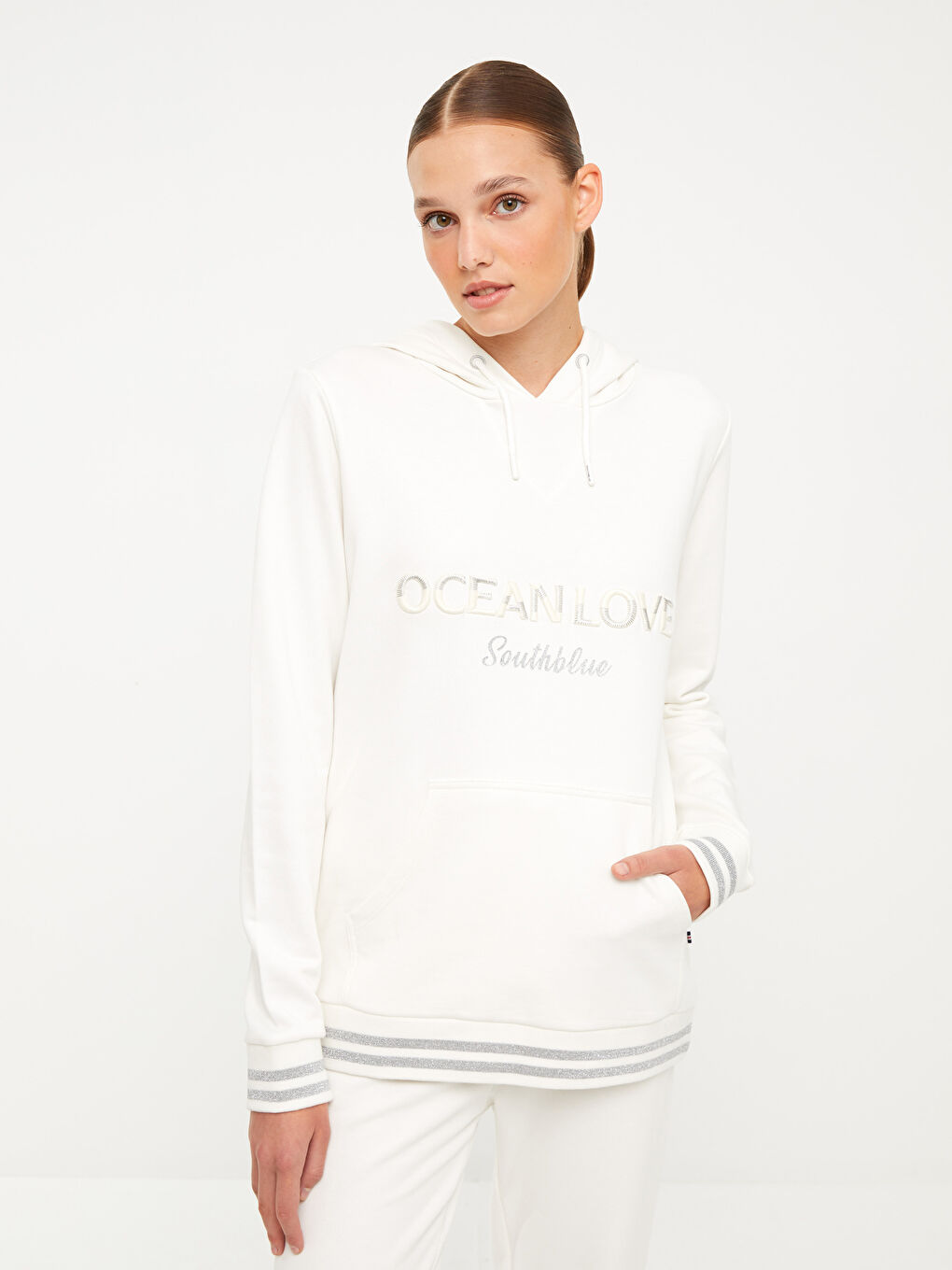 هودي تخين مطبوع للسيدات-1