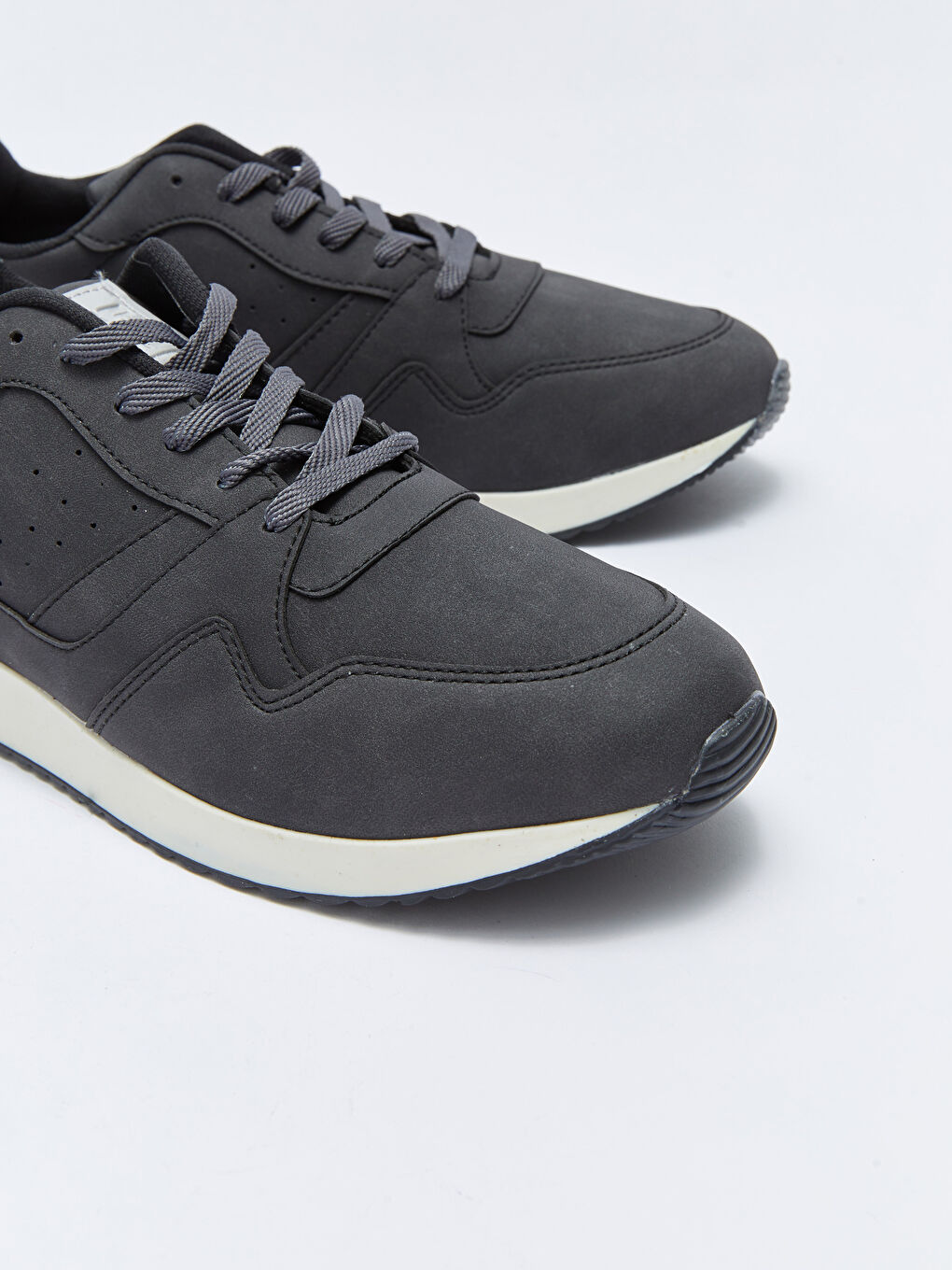 Antrasit Bağcıklı Baskılı Erkek Aktif Spor Ayakkabı-2