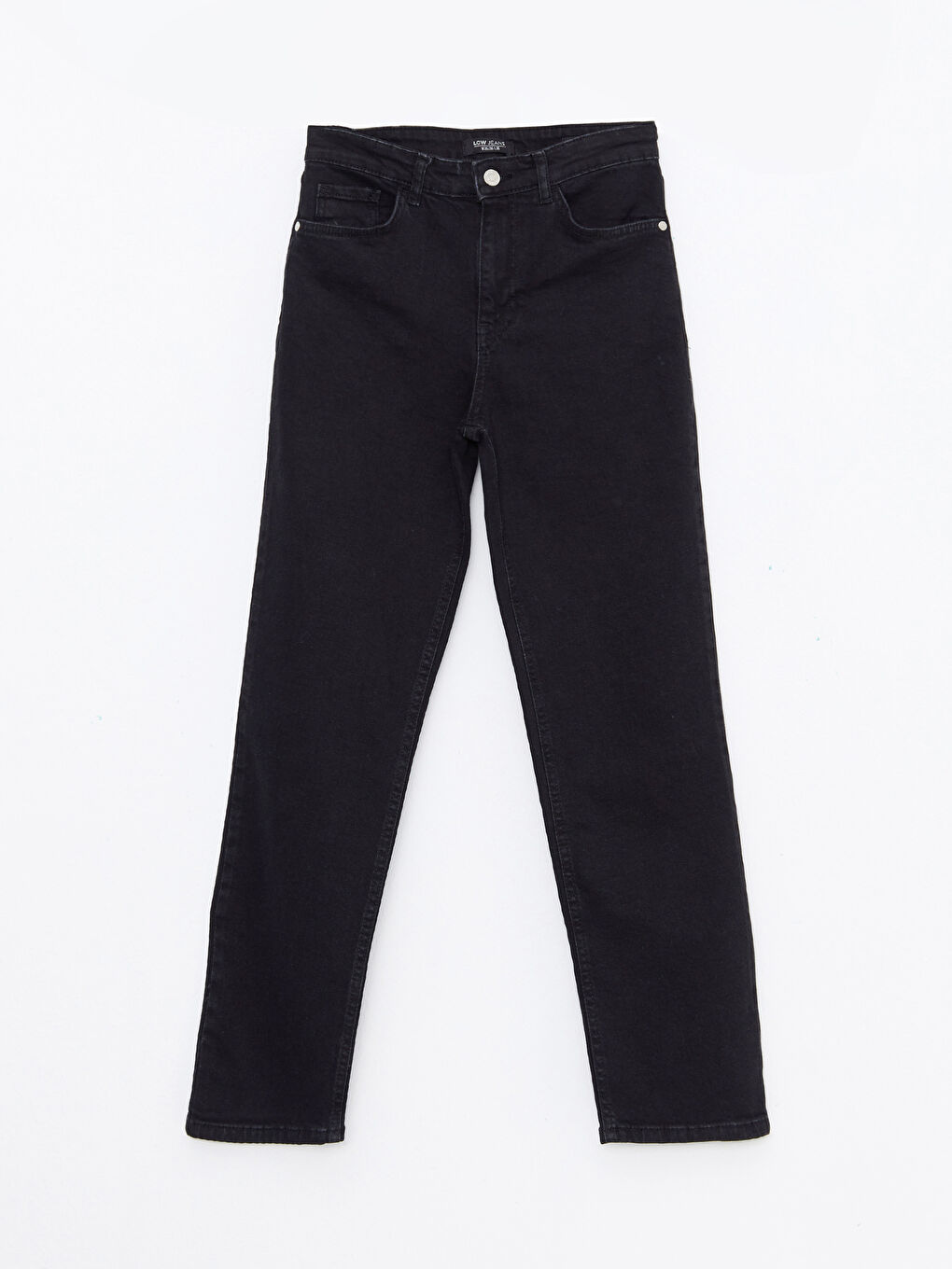 High Waisted Straight Fit Women's Jeans-5