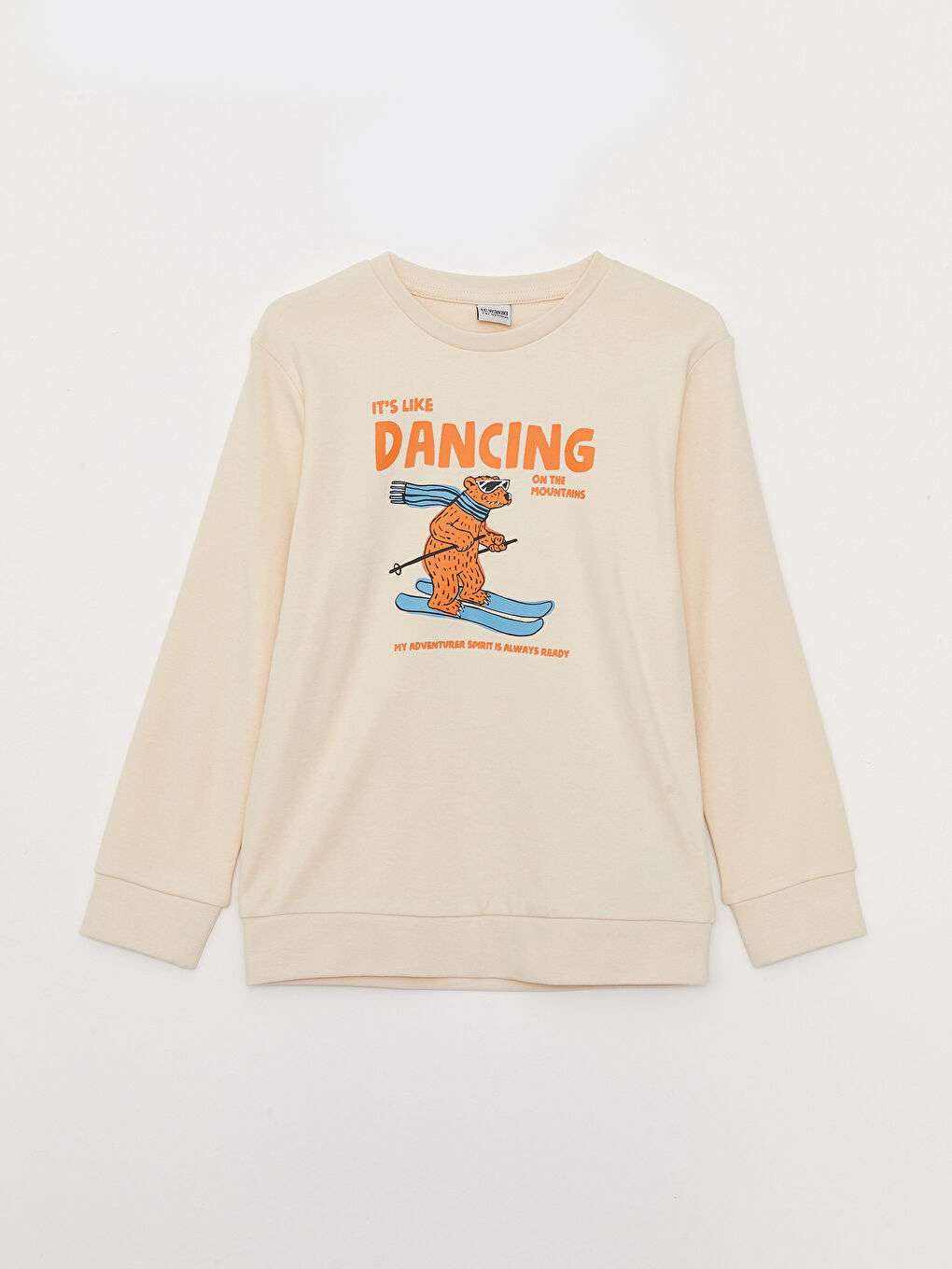 Crew Neck Printed Long Sleeve Boys' T-Shirt -W2CB86Z4-FQB