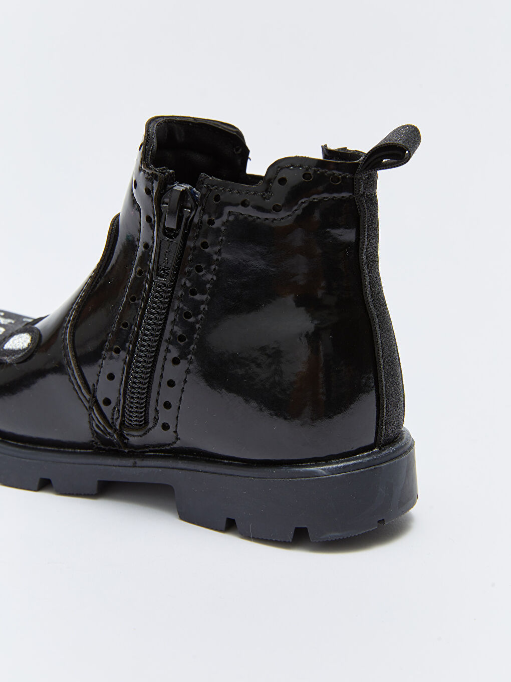 Вышитые ботинки на молнии для малышек девочек-9