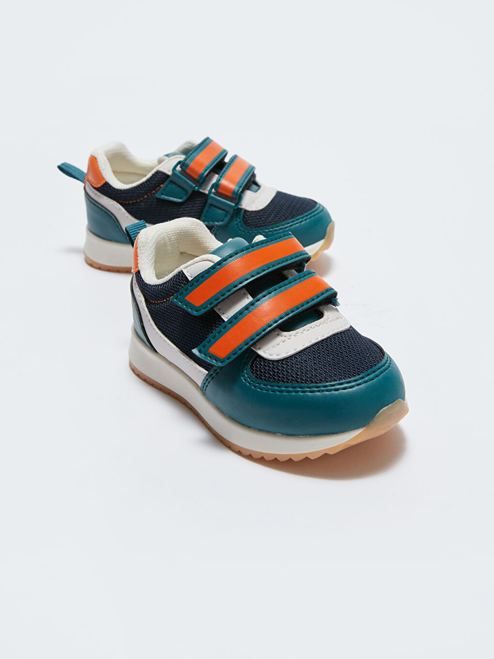 Karışık Renk Bloklu Cırt Cırtlı Erkek Bebek Spor Ayakkabı.-2