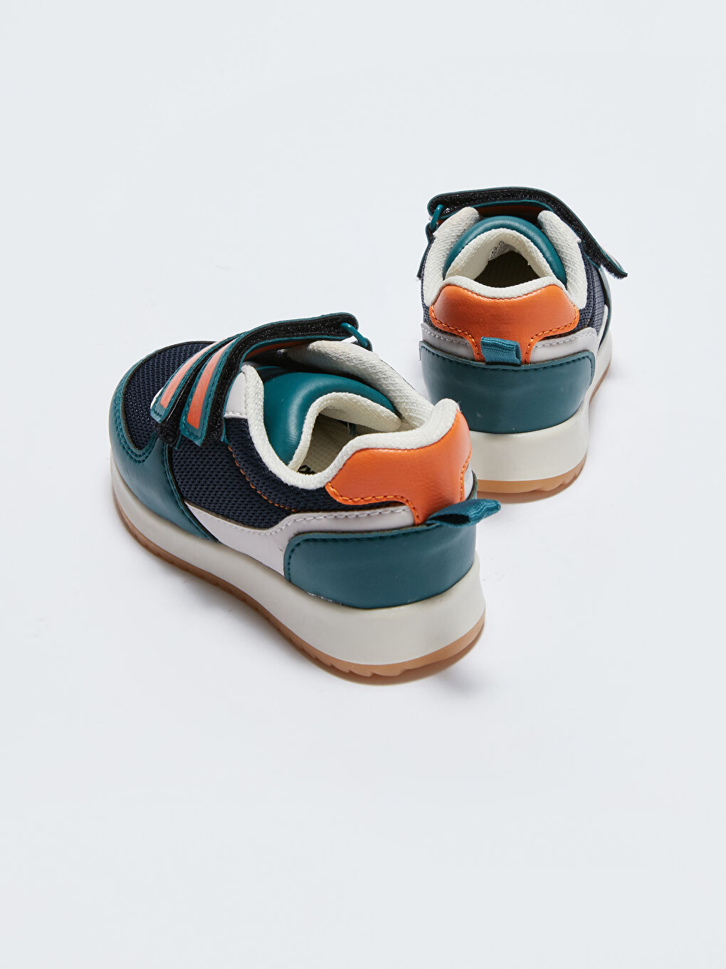 Karışık Renk Bloklu Cırt Cırtlı Erkek Bebek Spor Ayakkabı.-3