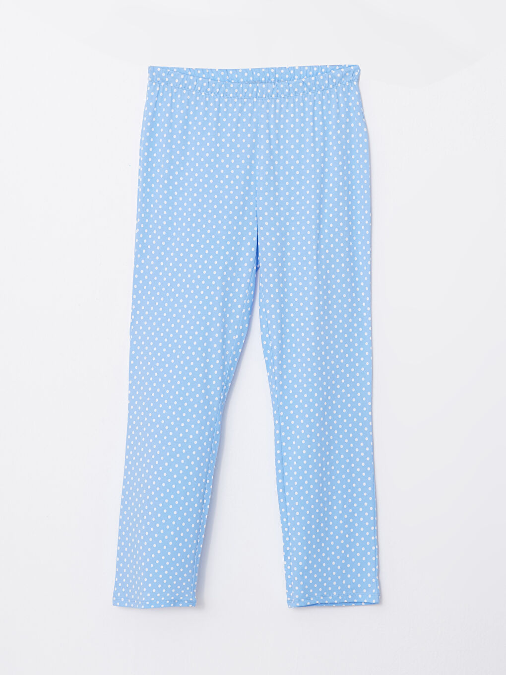 Ensemble de Pyjama pour Femmes à Pois en Coton à Manches Longues et Col de Chemise-8