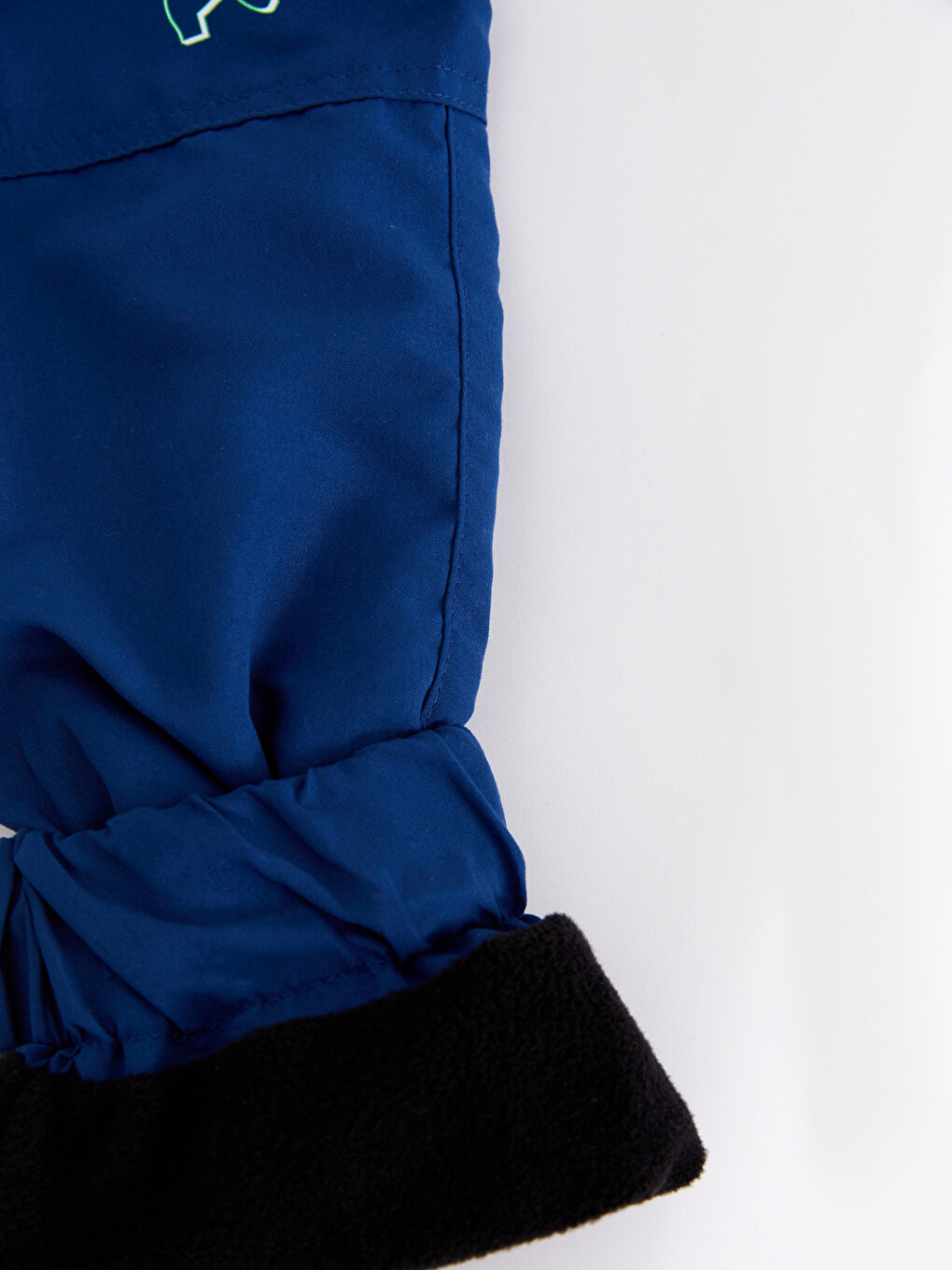 Lacivert Beli Lastikli Baskılı Polar Astarlı Erkek Çocuk Pantolon-3