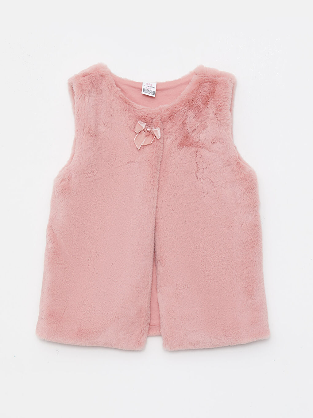 LCW baby Crew Neck Plush Baby Girl Vest -W2CC99Z1-FGV