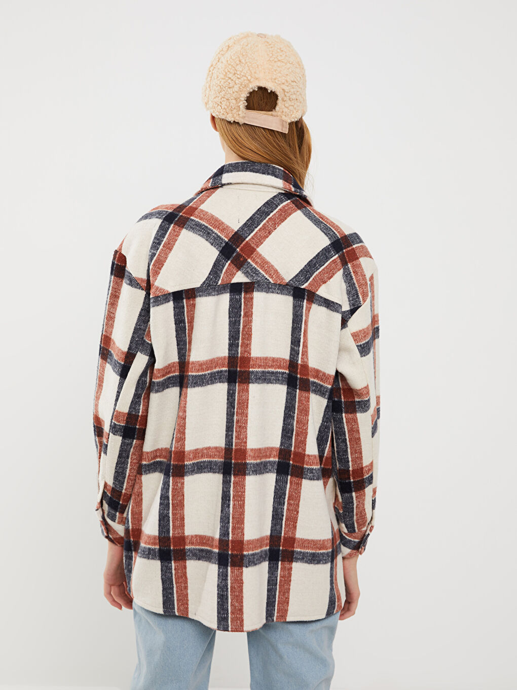 Женщины Коричневый Верхняя рубашка-4