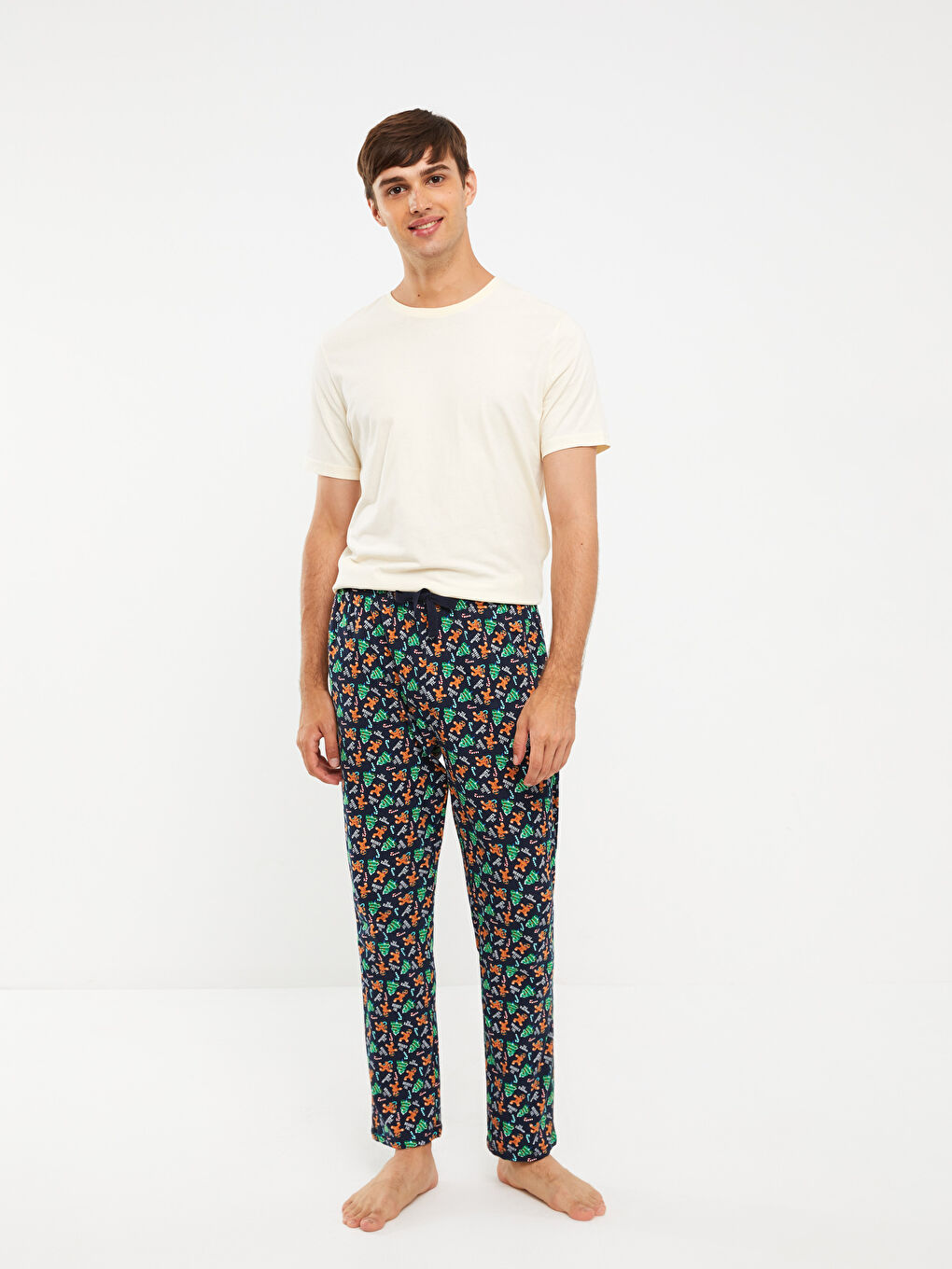 LC WAIKIKI Standard Fit Christmas Themed Men's Pyjama Bottoms -W2CD12Z8-LSJ