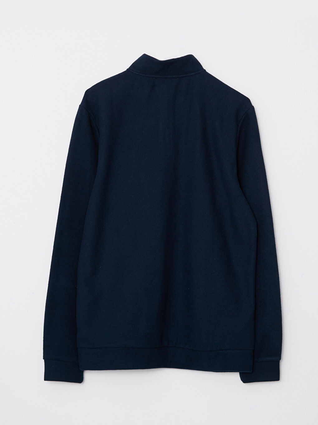Zippered Funnel Neck Long Sleeve Men's Sweatshirt-6