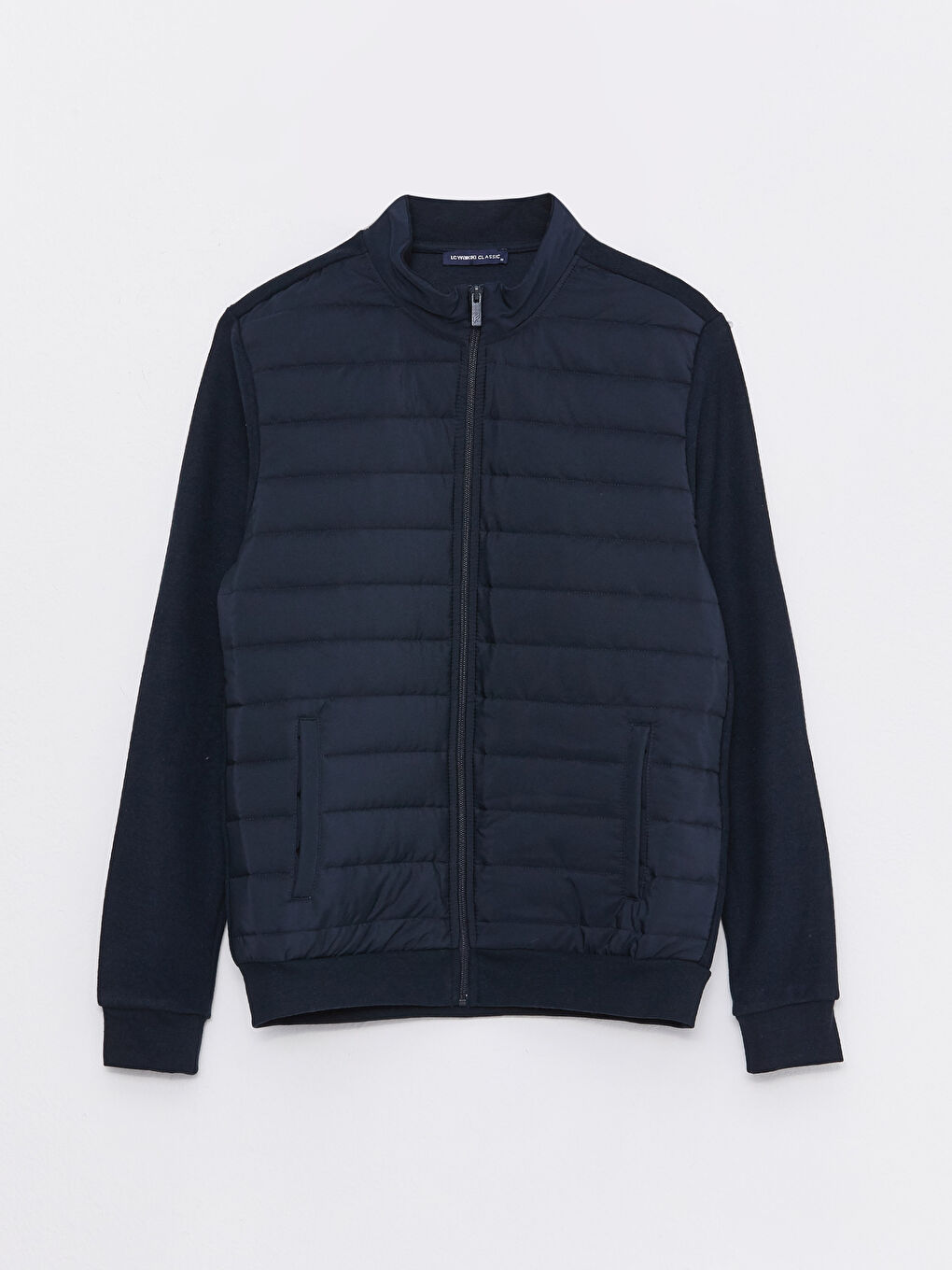 Relaxed Fit Funnel Neck Men's Coat-5