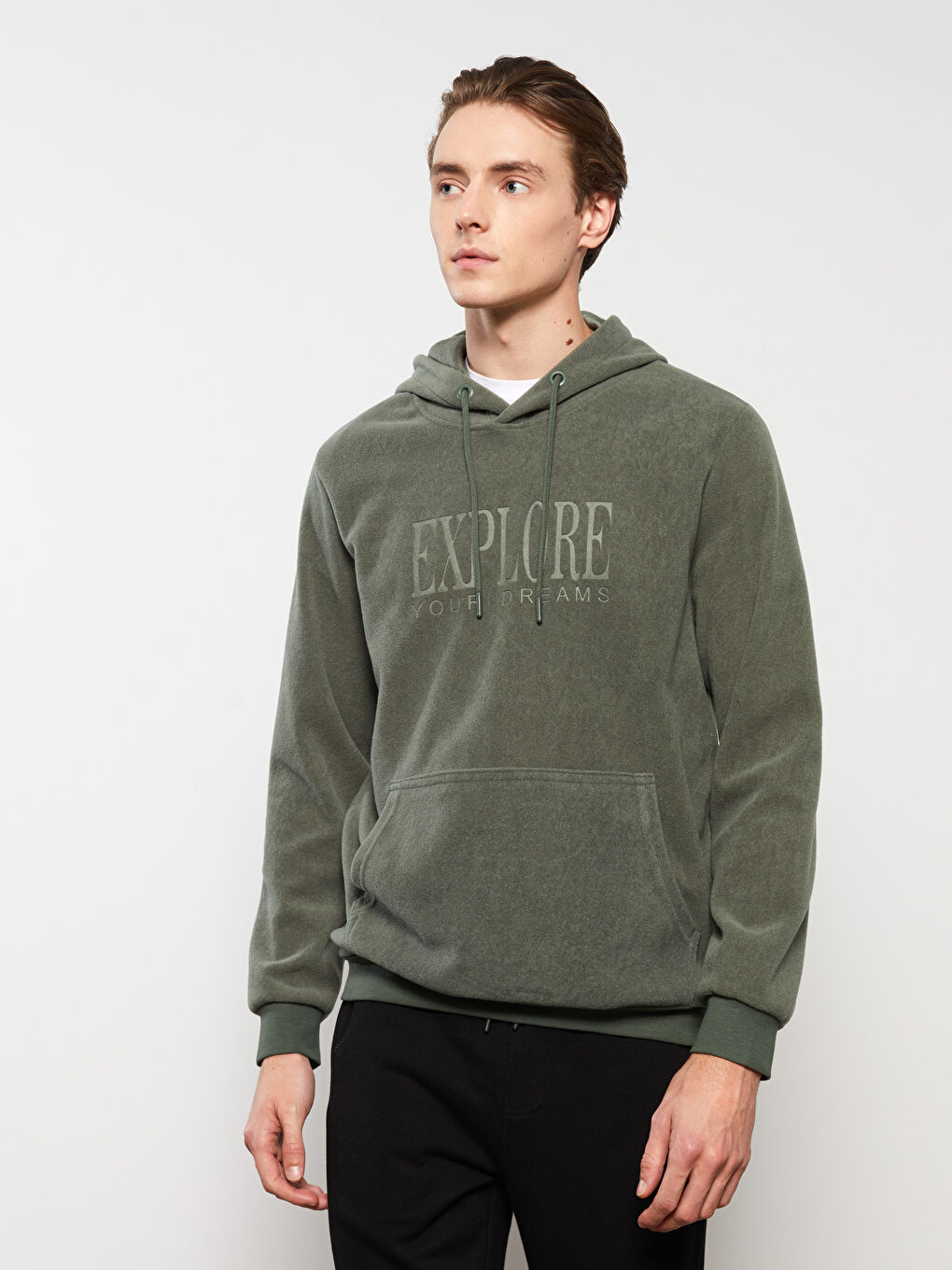 Long Sleeve Printed Men's Hoodie